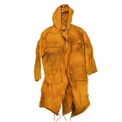 Production Made Yellow Canvas Parka with Hood - Medium, Item 2 - Film Production Used - Parkas