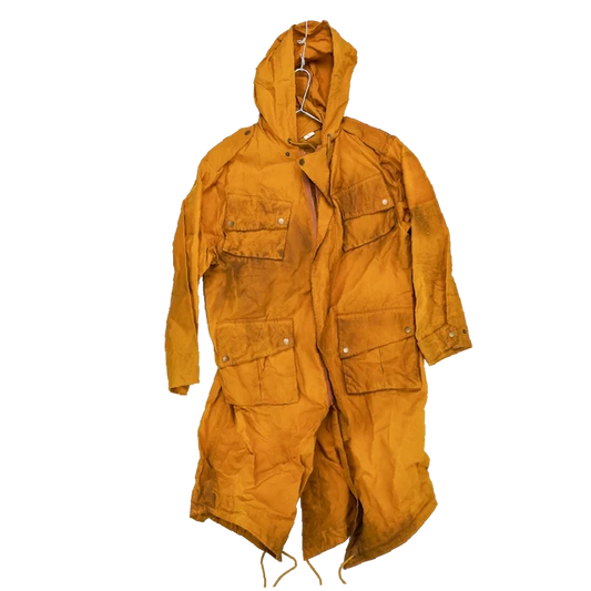 Production Made Yellow Canvas Parka with Hood - Medium, Item 2 - Film Production Used - Parkas