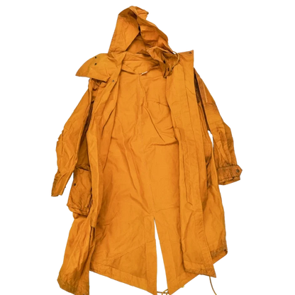 Production Made Yellow Canvas Parka with Hood - Medium, Item 2 - Film Production Used - Parkas