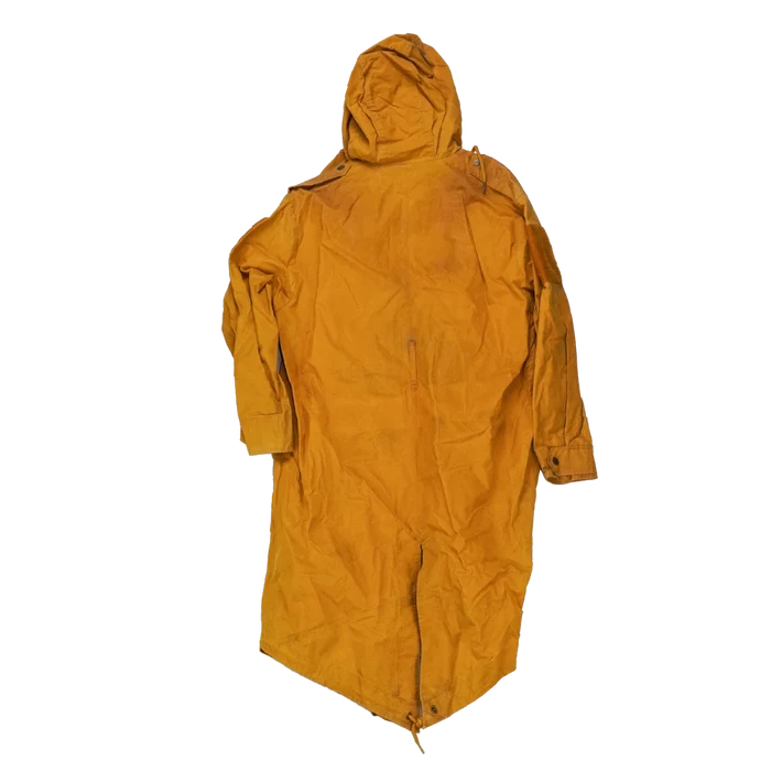 Production Made Yellow Canvas Parka with Hood - Medium, Item 3 - Film Production Used - Parkas