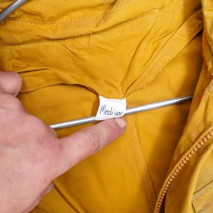 Production Made Yellow Canvas Parka with Hood - Medium, Item 3 - Film Production Used - Parkas