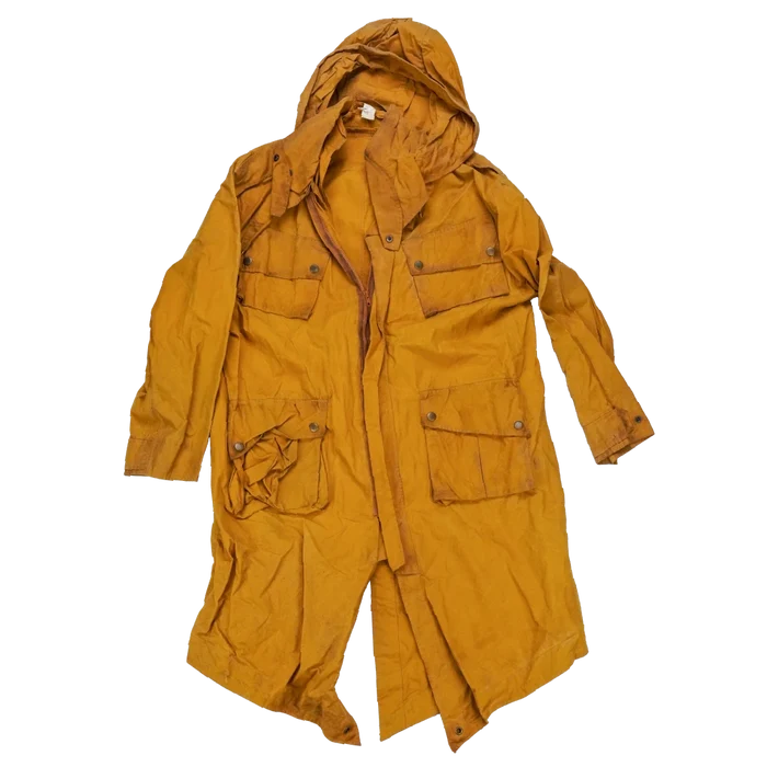 Production Made Yellow Canvas Parka with Hood - XLarge, Item 1 - Film Production Used - Parkas