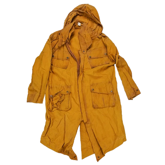 Production Made Yellow Canvas Parka with Hood - XLarge, Item 1 - Film Production Used - Parkas