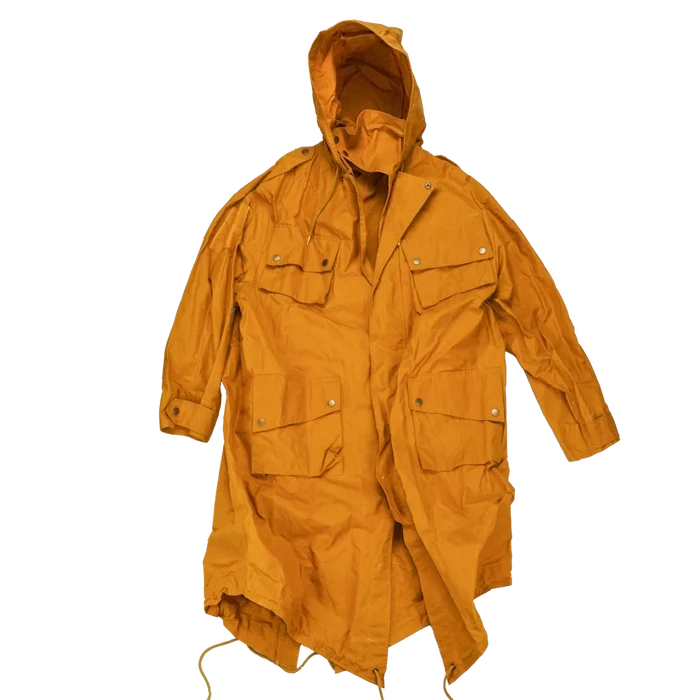 Production Made Yellow Canvas Parka with Hood - XLarge, Item 3 - Film Production Used - Parkas