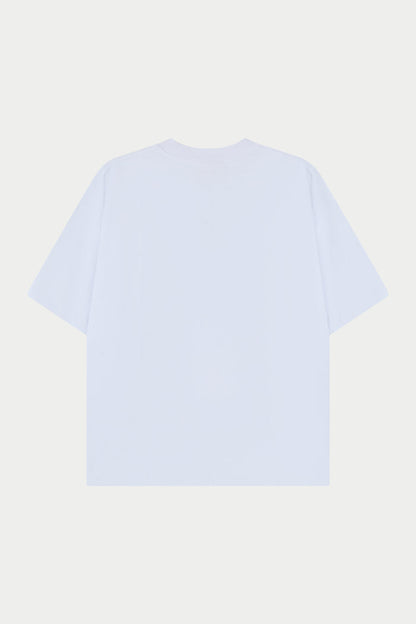 PUFF PRINT EMBLEM T-SHIRT - WHITE