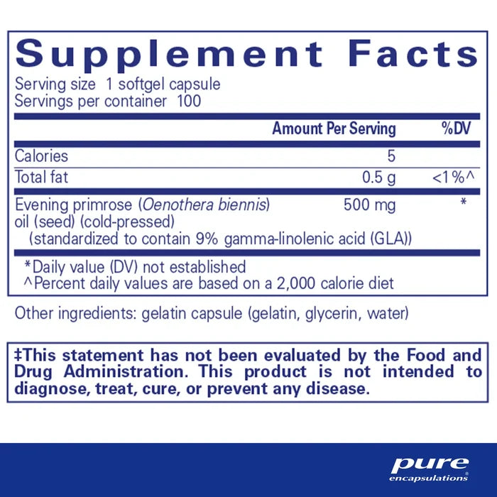 Pure Encapsulations Evening Primrose Oil Capsules