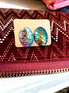 Rainbow Fish Stud Earring