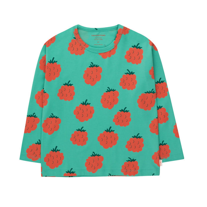 Rasberries Tee Emerald