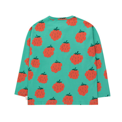 Rasberries Tee Emerald
