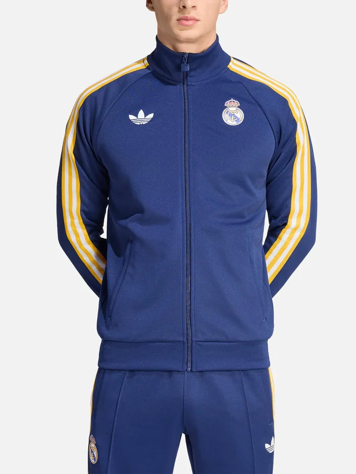 ADIDAS ORIGINALS Real Madrid OG Track Top - Dark Blue - Track Jackets EŞOFMAN ÜSTÜ