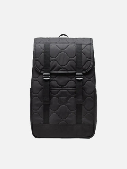 HERSCHEL Retreat Quilted Capsule Backpack 23L - Black - Laptop Backpacks ÇANTA