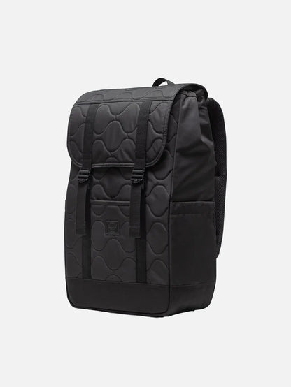 HERSCHEL Retreat Quilted Capsule Backpack 23L - Black - Laptop Backpacks ÇANTA