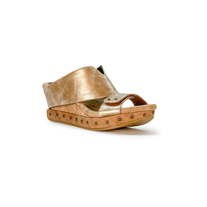 Reversable wedge sandals, gold and black shoes 211201-Argo-1-01