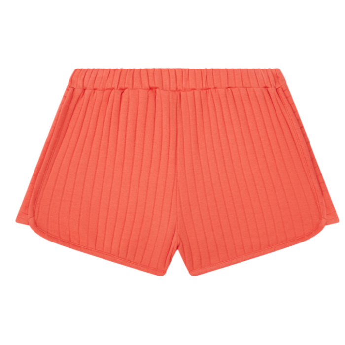 Ribbed Coton Shorts Poppy Red