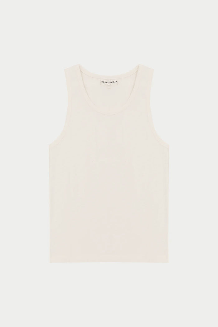 RIBBED VEST - OFF WHITE
