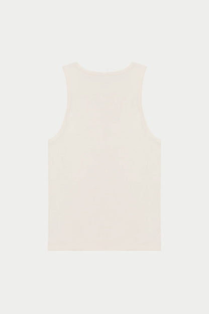 RIBBED VEST - OFF WHITE
