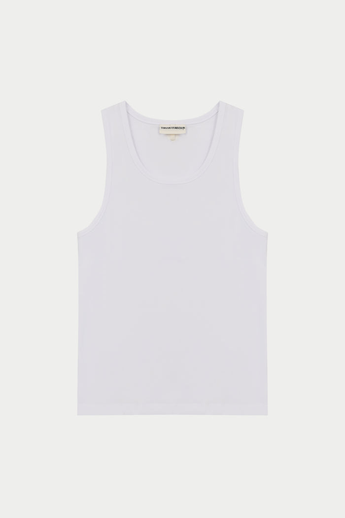 RIBBED VEST - WHITE