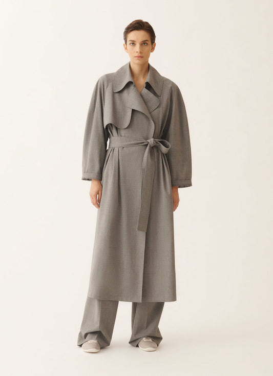 Rich-Styled Viscose Trench Coat