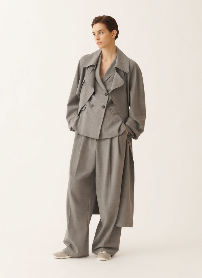 Rich-Styled Viscose Trench Coat