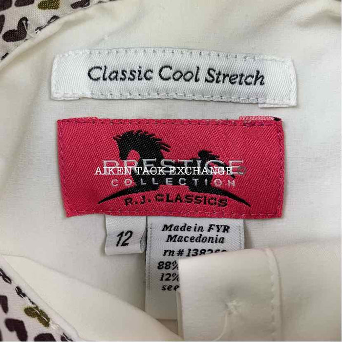 RJ Classics Prestige Collection Long Sleeve Show Shirt, Size 12