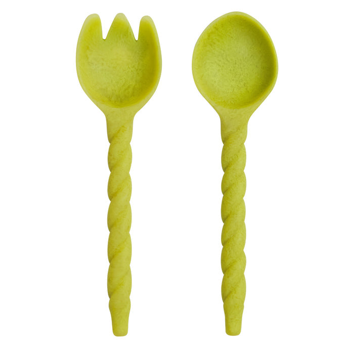 Rose Salad Servers - Anise
