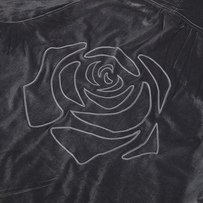 Rose Velour Gray Hoodie - Heroes & Villains-Lore Olympus-Hoodie