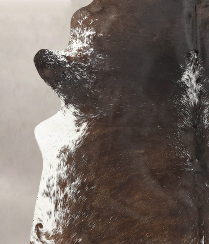 Salt and Pepper Brown Cowhide Rug #B2394