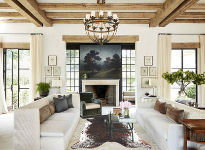 Salt and Pepper Brown Cowhide Rug #B2394