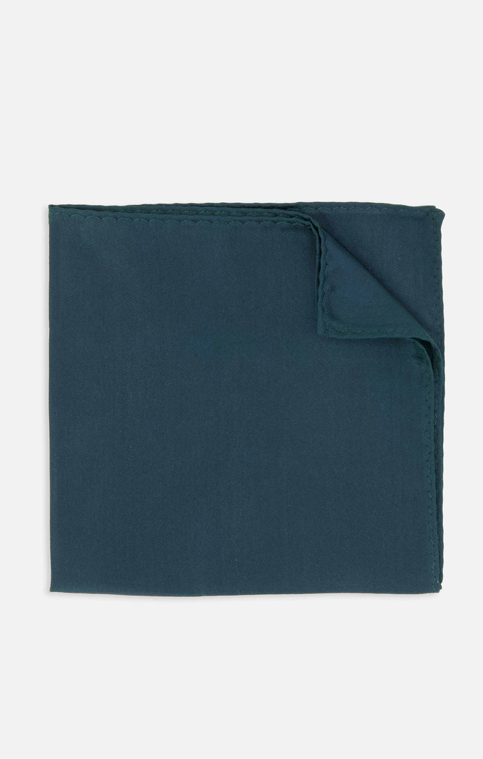Sam Pocket Square ~ Emerald Green Solid