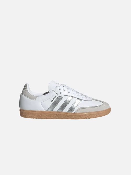 ADIDAS ORIGINALS Samba OG W "Cloud White/Silver Metallic" - Sneakers SNEAKER