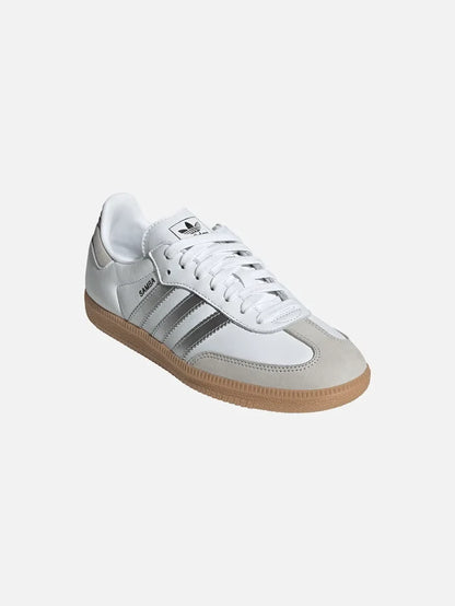 ADIDAS ORIGINALS Samba OG W "Cloud White/Silver Metallic" - Sneakers SNEAKER