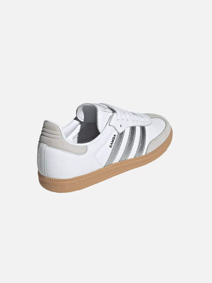 ADIDAS ORIGINALS Samba OG W "Cloud White/Silver Metallic" - Sneakers SNEAKER