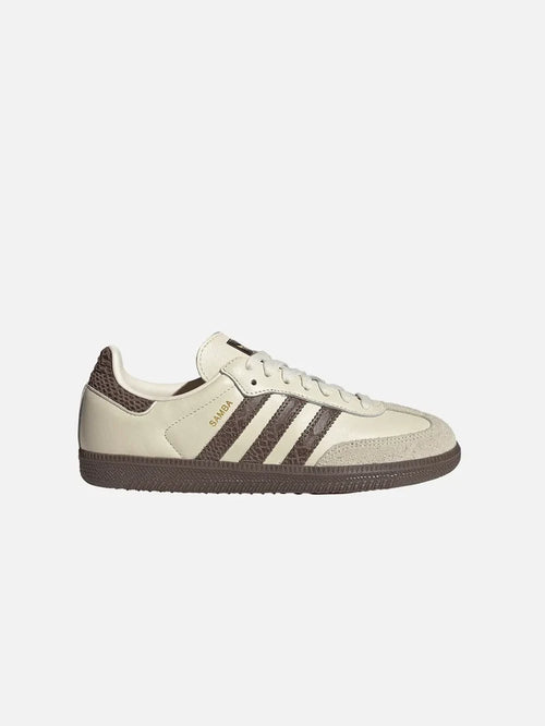 ADIDAS ORIGINALS Samba OG W "Cream White/Earth Strata" - Sneakers SNEAKER
