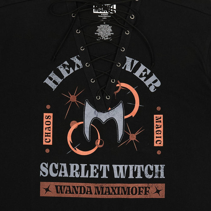 Scarlet Witch Lace Up Tee - Heroes & Villains-Marvel-T-Shirt