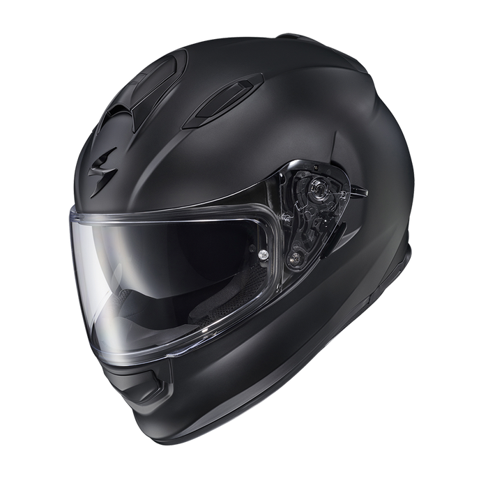 Scorpion EXO Ryzer Solid matte black full face motorcycle helmet