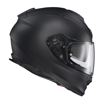 Scorpion EXO Ryzer Solid matte black helmet shell view