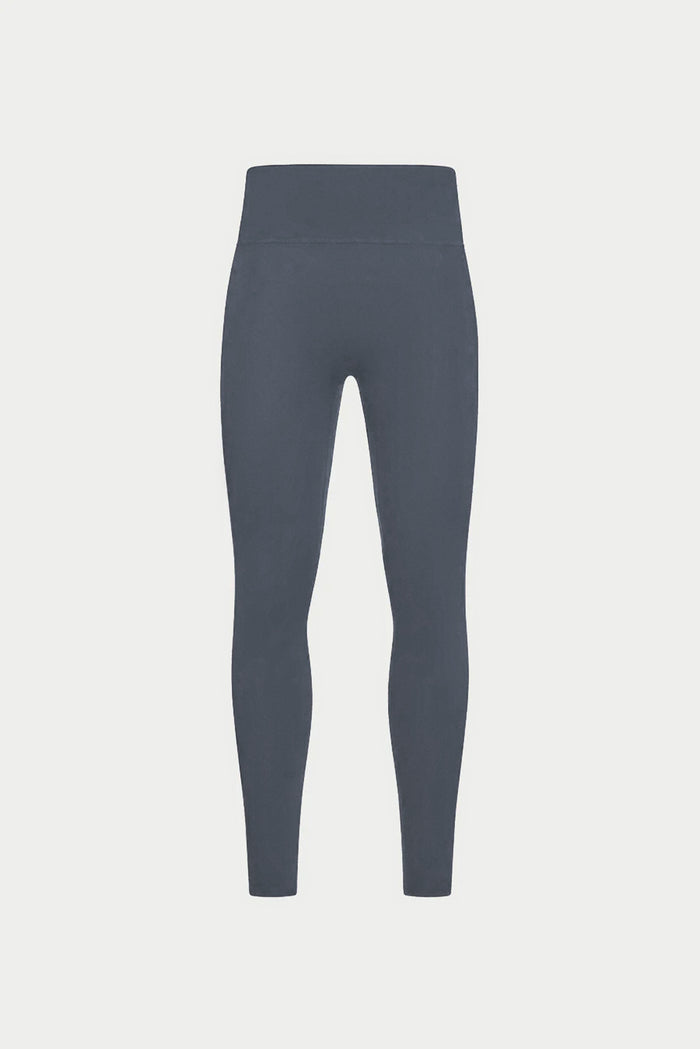 SCULPTING STRETCH EMBLEM LEGGINGS - GRAPHITE