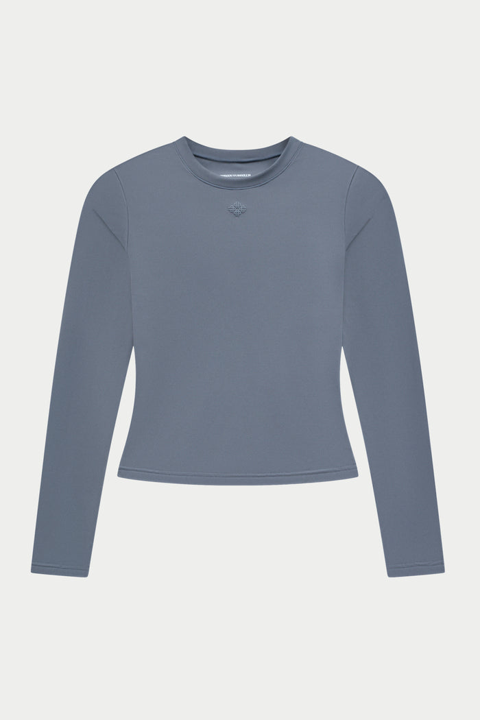 SCULPTING STRETCH LONG SLEEVE TOP - GRAPHITE