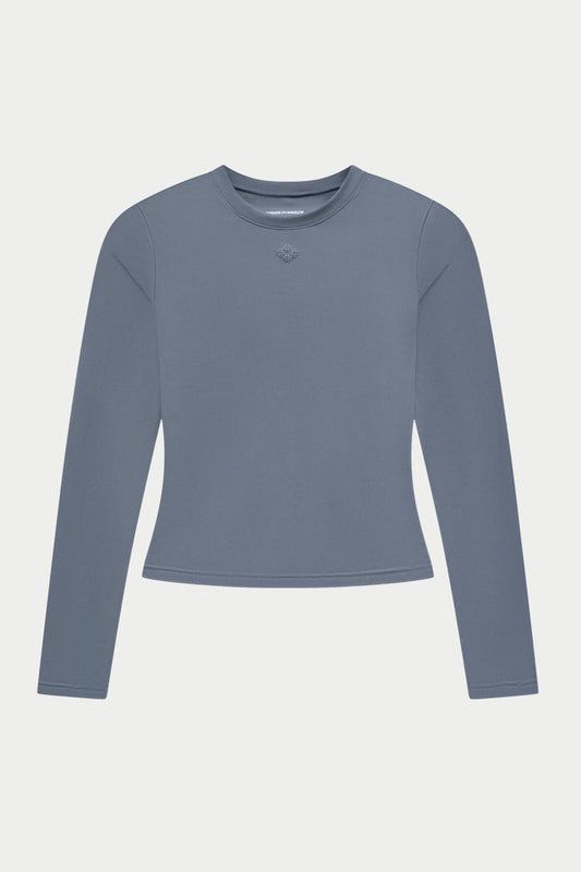 SCULPTING STRETCH LONG SLEEVE TOP - GRAPHITE