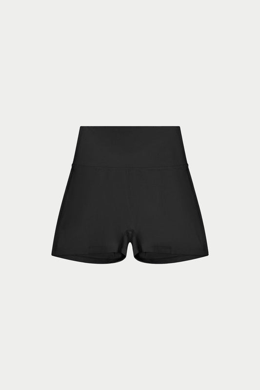 SCULPTING STRETCH MINI SHORTS - BLACK