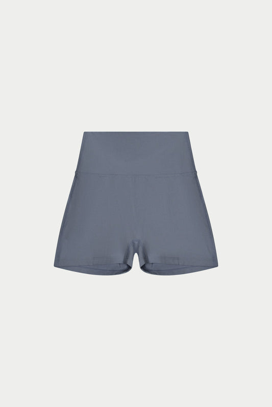 SCULPTING STRETCH MINI SHORTS - GRAPHITE