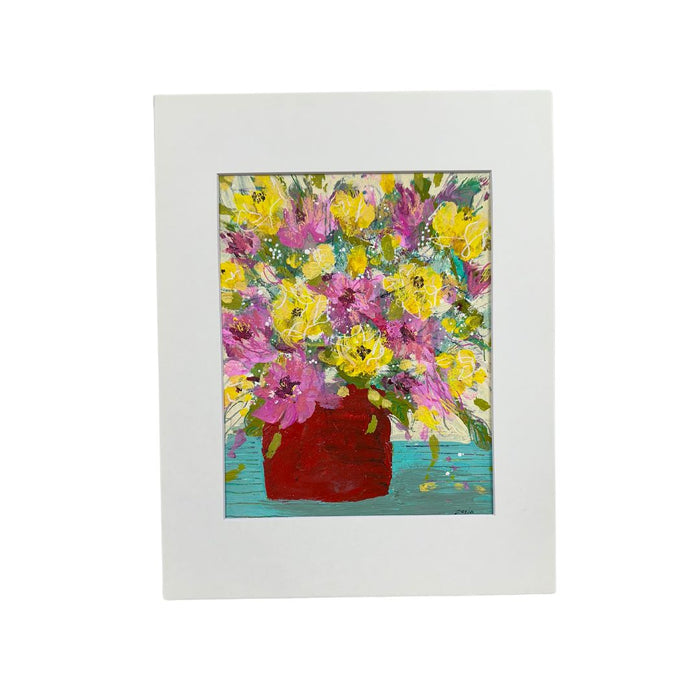"She Has Seen Things, She is Strong" Mixed Media on Paper Matted to 11x14 - 318 Art & Frame