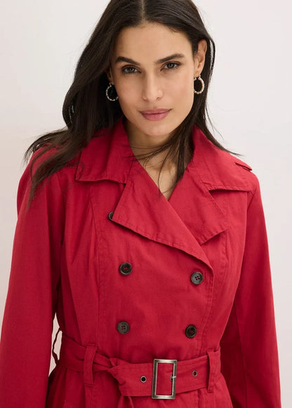 Signature Double-Breasted Belted Trench Coat