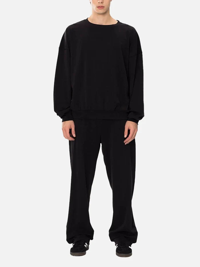 SOON TO BE ANNOUNCED Silky and Smooth Sweatpants - Black - Sweatpants EŞOFMAN ALTI
