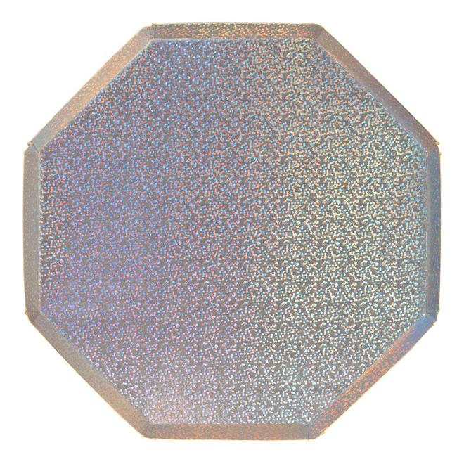 Silver Sparkle Dinner Plates