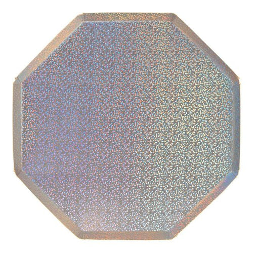 Silver Sparkle Dinner Plates