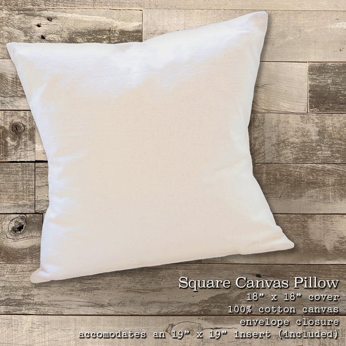 Sketched Sailboats - Square Canvas Pillow