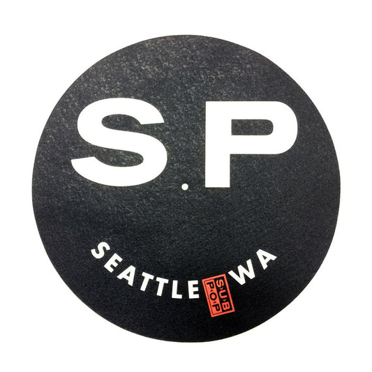 Slipmat Black, White w/ Red Logo