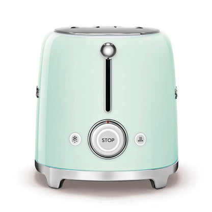 Smeg 50's Retro Style Aesthetic 2x2 Slice Pastel Green Toaster