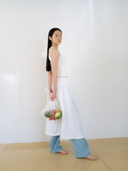 Soft Banding Skirt - Ivory